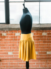 Mustard Crinkle Skirt